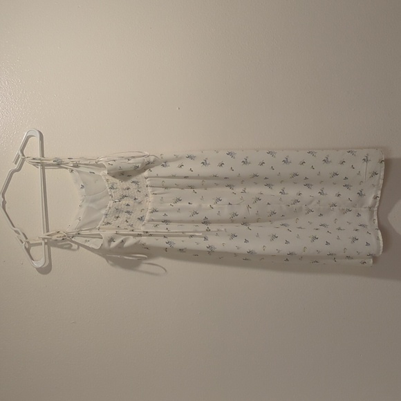 Forever 21 ivory floral print midi length cami dress - Picture 4 of 12